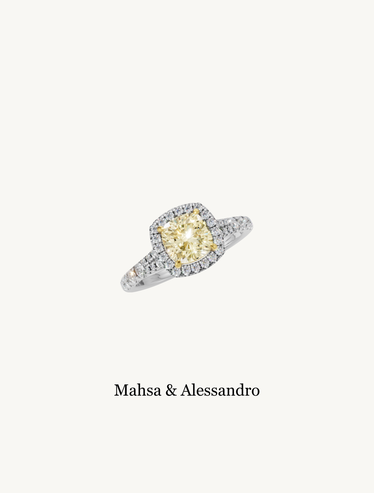 Mahsa & Alessandro – A Yellow Diamond Engagement Ring Created for a Surprise Proposal