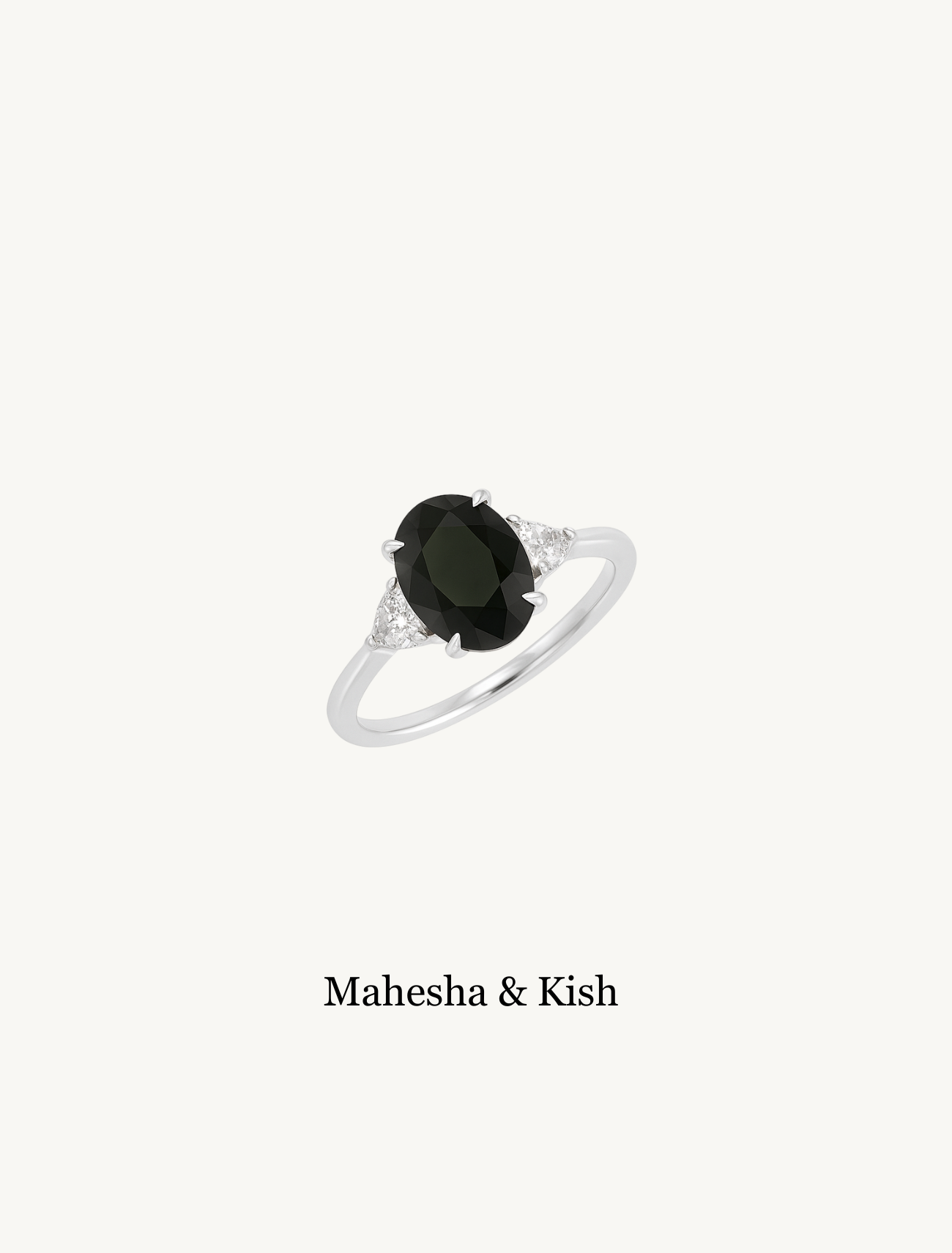 Mahesha & Kish – A Bespoke Black Diamond Ring for 10 Years Together